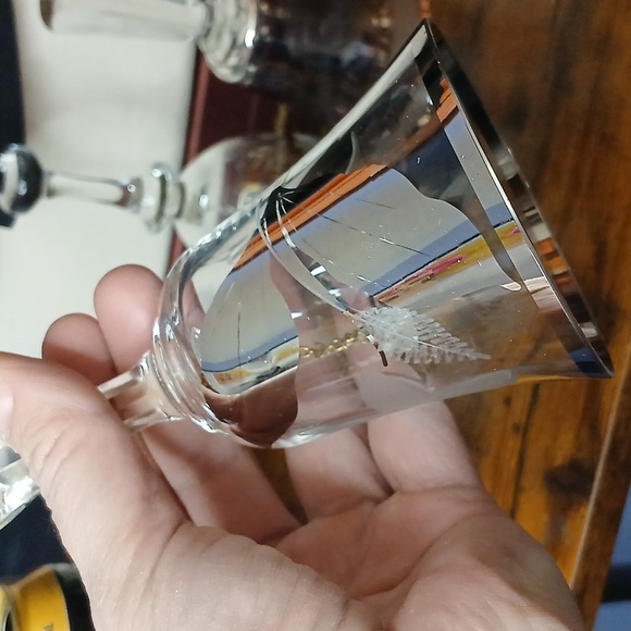 Vintage Bohemia clan crystal fine silver etched floral bell - Picture 6 of 10